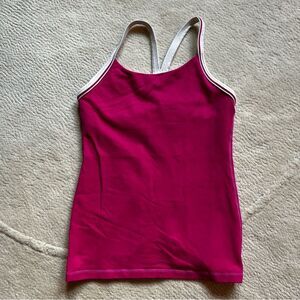 lululemon Pink Y Back Tank Top